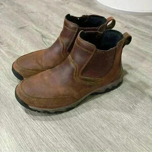 Duluth Trading Co Men’s Wild Boar Pull On Leather Brown Boot